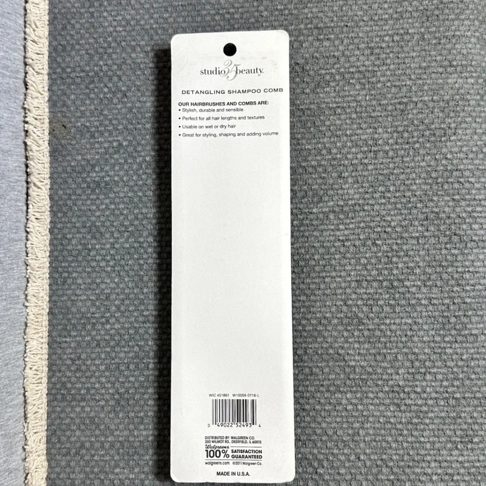 Studio 35 Beauty Detangling Shampoo Comb Purple Wide Tooth Retired by Walgreens